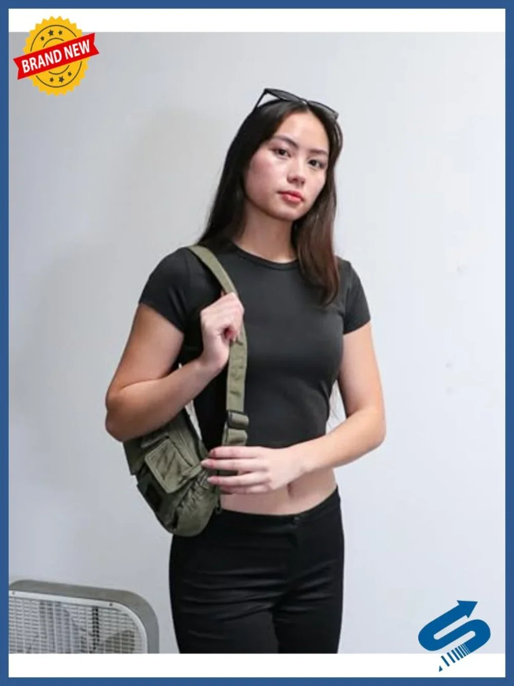 Small Cargo Shoulder Bag, Hobo Satchel with Adjustable Strap